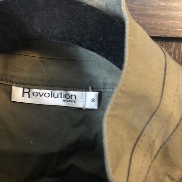 Army green ruched jacket - Picture 2 of 2